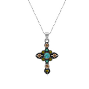 Sterling Silver Natural Stone Turquoise Necklace