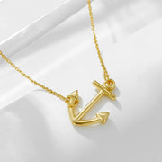 925 Sterling Silver Anchor Charm Necklace