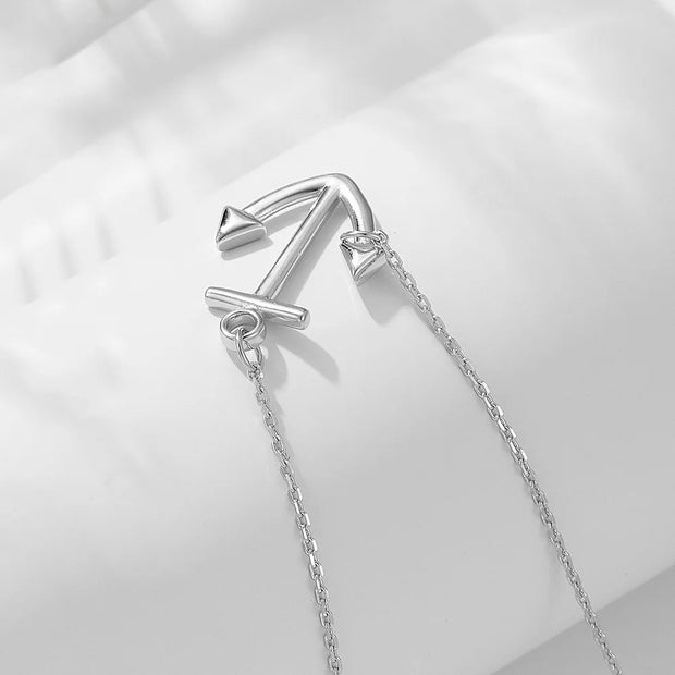 925 Sterling Silver Anchor Charm Necklace