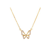 Butterfly Bliss: 925 Sterling Silver Butterfly Necklace