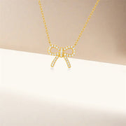 Sterling Silver Bow Knot Necklace