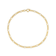 925 Sterling Silver Figaro Chain Bracelet