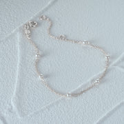 925 Sterling Silver Friendship Bracelet with Small Pearls