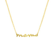 925 Sterling Silver "Mama" Pendant Necklace – Gold Plated, Perfect Mother's Day Gift