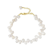 925 Sterling Silver Natural Freshwater Pearl Bracelet