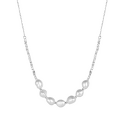 925 Sterling Silver Natural Freshwater Pearl Necklace