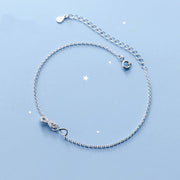 925 Sterling Silver Infinity Diamond Gold Plated Anklets