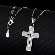 925 Silver Cross Pendant Necklace for Women