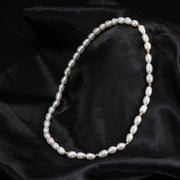 925 Sterling Silver Natural Freshwater Pearl Gold-Plated Bracelet