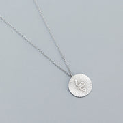 Serpentine Elegance: 925 Sterling Silver Gold-Plated Snake Pendant Necklace