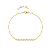 18K Gold-Plated 925 Sterling Silver Chain with 5A Zircon