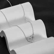 Heartfelt Elegance: 925 Sterling Silver Heart Pendant Necklace