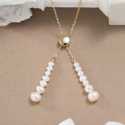 925 Silver Necklace: Fashion Jewelry Sterling Silver Pearl Pendant Necklace