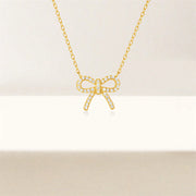 Sterling Silver Bow Knot Necklace