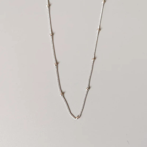 925 Sterling Silver Basic Chain Necklace for Men and Women