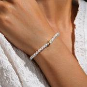 925 Sterling Silver Natural Pearl Bracelet