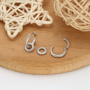 Sterling Silver Double Twisted Hoop Earrings