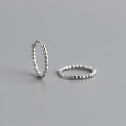 Silver Earrings Jewelry Gold Plated Circle Wave Point Sterling Silver Hoop Earrings