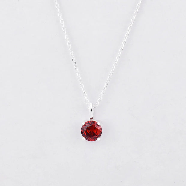 925 Sterling Silver Birthstone Necklace for Women, Fashion Jewelry