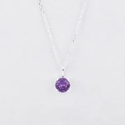 925 Sterling Silver Birthstone Necklace for Women, Fashion Jewelry