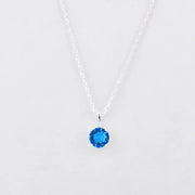 925 Sterling Silver Birthstone Necklace for Women, Fashion Jewelry