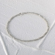 925 Sterling Silver Figaro Chain Bracelet