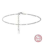 Minimalist 925 Sterling Silver Beach Anklet