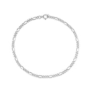 925 Sterling Silver Figaro Chain Bracelet