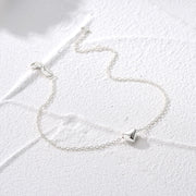 925 Sterling Silver Bracelet with Love Heart Charm