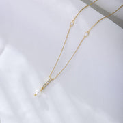 Pearl Radiance: 925 Silver Single Pearl Necklace