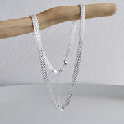 925 Sterling Silver Basic Chain Necklace for Men and Women