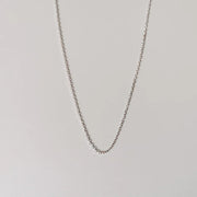 925 Sterling Silver Basic Chain Necklace for Men and Women