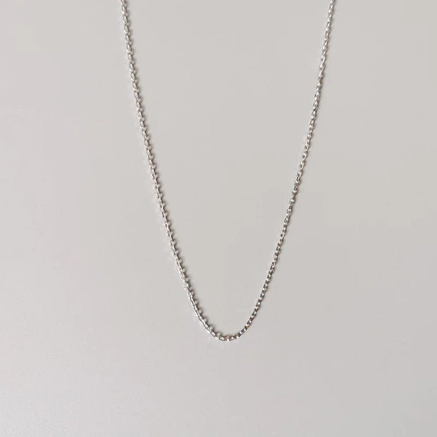 925 Sterling Silver Basic Chain Necklace for Men and Women