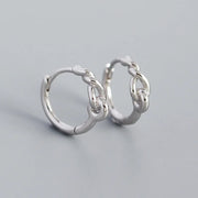 Sterling Silver 18k Gold Plated Geometric Wire Earrings Hoop Earring For Women