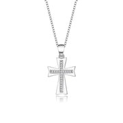 925 Silver Cross Pendant Necklace for Women